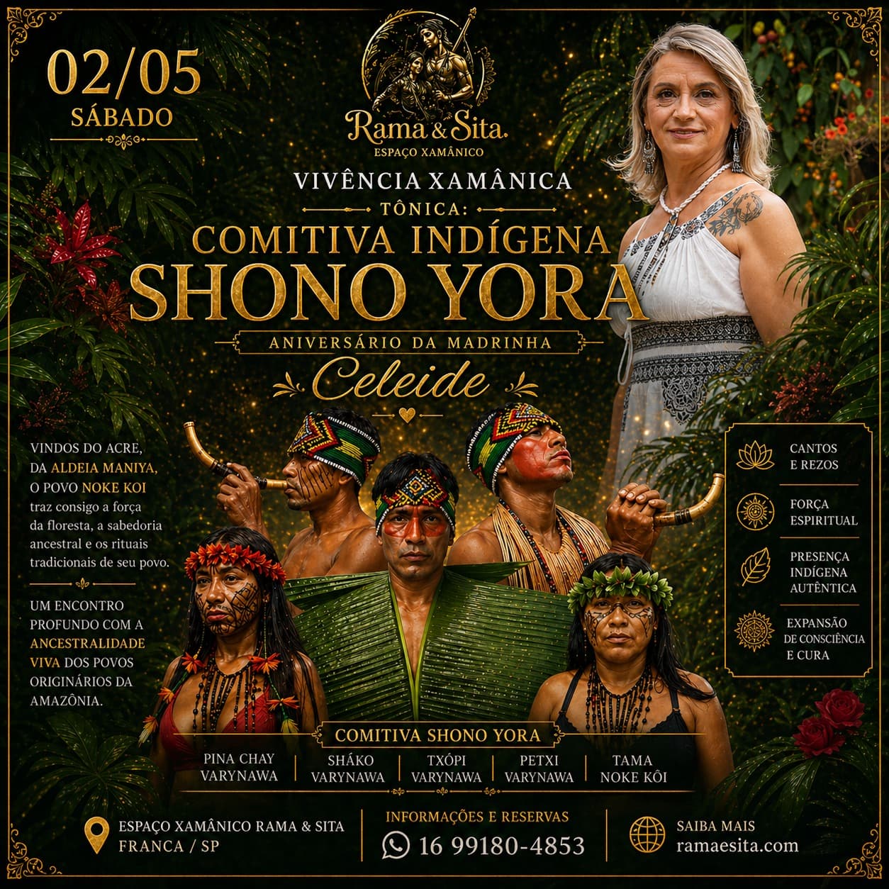 Capa: Comitiva Indígena Shono Yora - Aniversário da Madrinha Celeide