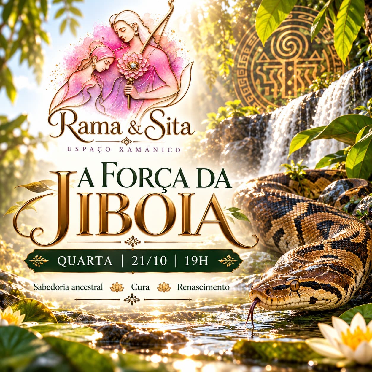 Flyer de Roda de Cura, 21 de outubro de 2026
